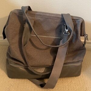 BEIS Gray Mini Weekender Travel Bag